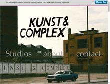 Tablet Screenshot of kunstencomplex.nl